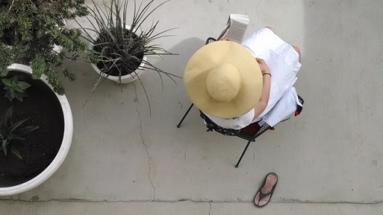 Hat and planters, Palm Springs